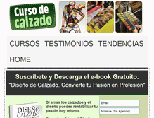 Tablet Screenshot of cursodecalzado.com